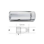 Beta douille 6 pans1 / 4  s�rie longue - 900l - x 1 - 50 mm - 1 / 4'' - 10 mm - 6 pans