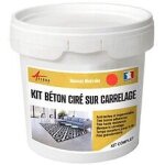 Beton cire carrelage pour sols et murs - kit beton cire sur carrelage - 10 m? (en 2 couches) kumquat ... Beton cire carrelage pour sols et murs - kit beton cire sur carrelage - 10 m? (en 2 couches) kumquat ...