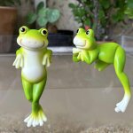 Bhhbb - lot de 2 figurines décoratives à suspendre pour pot de fleurs - grenouille - animaux - statue ... Bhhbb - lot de 2 figurines décoratives à suspendre pour pot de fleurs - grenouille - animaux - statue ...