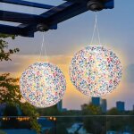 Bhhbb - lot de 2 lampions solaires d'extérieur résistants aux intempéries - 30 cm - pour l'extérieur, ... Bhhbb - lot de 2 lampions solaires d'extérieur résistants aux intempéries - 30 cm - pour l'extérieur, ...