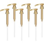 Bhhbb - 6 pices pompe sirop, rutilisables pompe doseuse, distributeur sirop, tte de sirop pompe de ...