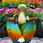 Bhhbb - figurines de grenouille - décoration de printemps - pour l'extérieur - en résine - résistant ... Bhhbb - figurines de grenouille - décoration de printemps - pour l'extérieur - en résine - résistant ...