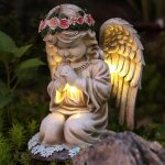 Bhhbb - figurines solaires de jardin, lanterne solaire, figurines de jardin, cadeaux pour femmes, dcoration ...