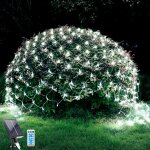 Bhhbb - filet lumineux solaire, filet solaire guirlandes de 192 led, 8 modes, 2 m x 3 m lumière de rideau ... Bhhbb - filet lumineux solaire, filet solaire guirlandes de 192 led, 8 modes, 2 m x 3 m lumière de rideau ...