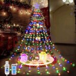 Bhhbb - guirlande lumineuse sapin de nol avec etoile, 2m x 9 brins etanche, led pour jardin, fte, dcoration ...