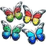 Bhhbb - papillons dcoration jardin exterieur extrieure, dcoration murale en mtal, design salon cuisine ...