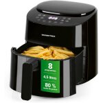 Bhut - friteuse a air chaud 4, 5l 1400 w avec 8 programmes différents, idéale pour rôtir, griller, griller, ... Bhut - friteuse a air chaud 4, 5l 1400 w avec 8 programmes différents, idéale pour rôtir, griller, griller, ...