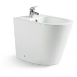 Bidet a poser en ceramique affleurant rimless blues