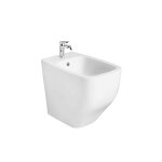 Bidet sur pied a chasse d'eau blanc mat mozart