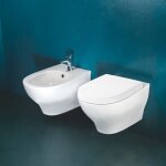 Bidet suspendu affleurant en ceramique jazz