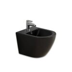 Bidet suspendu arrondi noir mat folk