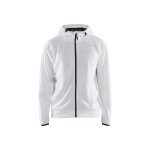 Bl�kl�der 336325261098m - sweat zipp� � capuche - m - blanc / gris fonc�