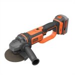 Black & decker 18v meuleuse d'angle, 125mm, 1x 4, 0 ah batterie, 400 ma chargeur - bcg720m1 - qw