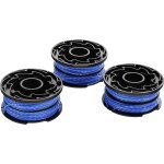Black + decker lot de 3 bobines de rechange pour coupe - bordures, bobine reflex plus a droulement automatiqu ...