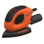 Black & decker bew230k ponceuse orbitale 11000 tr / min noir, orange 55 w