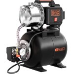 Black + decker - pompe auto - amor�ante 1100 w avec cuve aspirateur - acier carbone 19l et pressostat ...