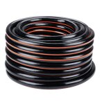Black + decker tuyau d'arrosage 15m �19mm pvc durable pour jardinage, lavage voiture, remplissage piscine, ...