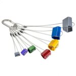 Black diamond - wired hexentrics - coinceur passif taille set 4 - 10 inkl. karabiner, multicolor