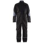 Blaklader - combinaison de travail manches longues retardant flamme 6061 - noir / gris clair 44