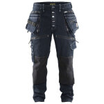 Blaklader - jean de travail slim x1900 artis�n cordura stretch 1999 - bleu fonc� - 46 - jambes courtes ...