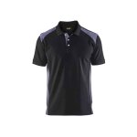 Blaklader polo de travail piqu� bicolore - 3324 - noir / gris clair - 3xl