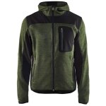 Blaklader veste tricot�e � capuche - 4930 - vert fonc� / noir - l