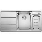 Blanco axis iii 6 s - if - evier - inox lisse - 1 cuve 1 - 2 - egout a gauch - vidage auto - sans siph ...