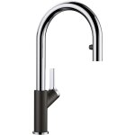 Blanco - carena s - mitigeur d'�vier avec bec extractible, noir / chrome 526172