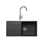Blanco - pack �vier anthracite + mitigeur chrome 100cm 528427