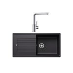 Blanco - pack �vier anthracite + mitigeur chrom� 528432