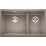 Blanco subline 430 / 270 - u  evier de cuisine double sous plan pour meubles bas de 80 cm de large  ...