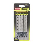 Jeu de 6 lames spciales pour scie sauteuse ryobi one + rak6jsbw
