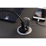 Bloc  clapet 1 prise + 1 usb