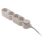 Bloc home 4 prises 16a avec interrupteur et parafoudre c�ble 1, 5m blanc