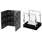 Bloc d'isolation de graisse de cuisine, panneau d'�claboussures d'huile avec berceau newtons, eclairage ...