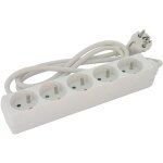 Bloc multiprise standard 3g 1 mm dhome - sans interrupteur - cordon 1, 5 m - 5 x 2p + t
