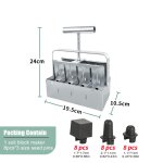 Bloqueur de sol manuel à 8 cavités de 5, 1 cm avec poignée confortable, outil de jardinage avec 3 types ... Bloqueur de sol manuel à 8 cavités de 5, 1 cm avec poignée confortable, outil de jardinage avec 3 types ...