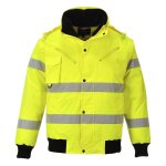 Blouson bomber portwest hivis 3en1 jaune fluo m