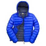 Blouson homme doudoune � capuche result bleu royal xl