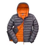 Blouson homme doudoune � capuche result orange s