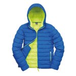 Blouson homme doudoune � capuche result vert citron / bleu s