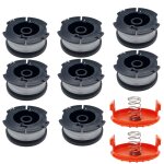 Bobine fil coupe bordure fil de rechange a6481 compatible pour black et decker  1, 65mm longueur 9, ...