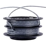 Bobine de fil double, longueur totale de 4, 8 m�tres, diam�tre du fil de 2 mm, pour coupe - bordures ...