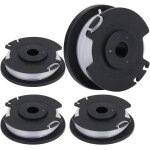 Bobine fil pour einhell ge - ct 18 / 28 li tc pièces de rechange coupe bordure (4 pièces) Bobine fil pour einhell ge - ct 18 / 28 li tc pièces de rechange coupe bordure (4 pièces)