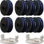 Bobine de fil pour ryobi rac123 5132002670 dbroussailleuse, 1, 6 mm x 8, 3 m bobine de fil de rechange ...