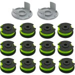 Bobine de rechange pour dbroussailleuse ryobi rac143 rlt36b33 & ry36lt33a - 0 (12 bobines + 2 capuchons) ...