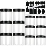 Bocaux en plastique, bocal plastique transparent pots de stockage rcipient de stockage de grains pour ...