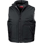Bodywarmer de travail result double polaire noir l