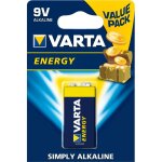 Bo�te 10 piles sous blister 6lr61 varta energy 9v alcali