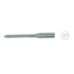 Boite de 100 vis top - roc pvc ing fixations - 6x80 mm - filet 33 mm capuchon blanc - a430150